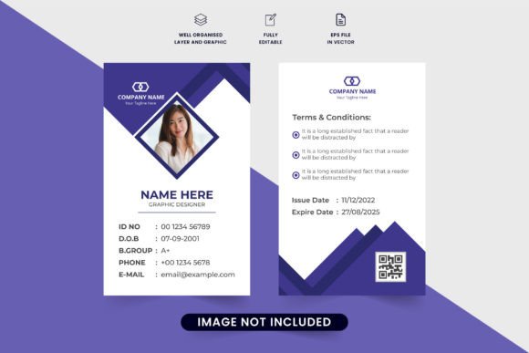 Personal ID Card for Office & School Graphic Graphic Templates By iftikharalam