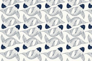 Seamless Fish Vector Pattern Design Graphic by jerin505 · Creative Fabrica