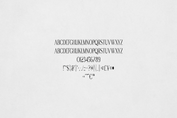 Acantha Font PNG with transparent background - Preview 1