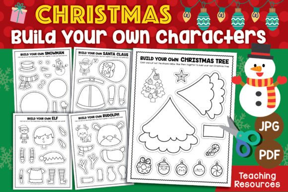 Build Your Own Christmas Characters