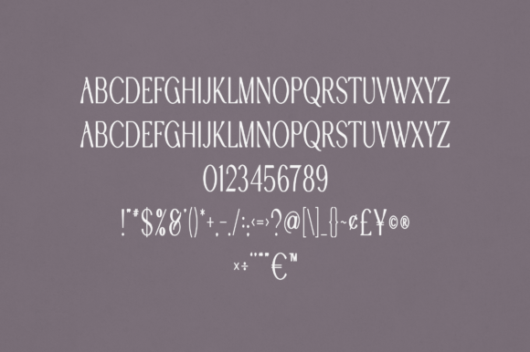 Clove Font PNG with transparent background - Preview 1