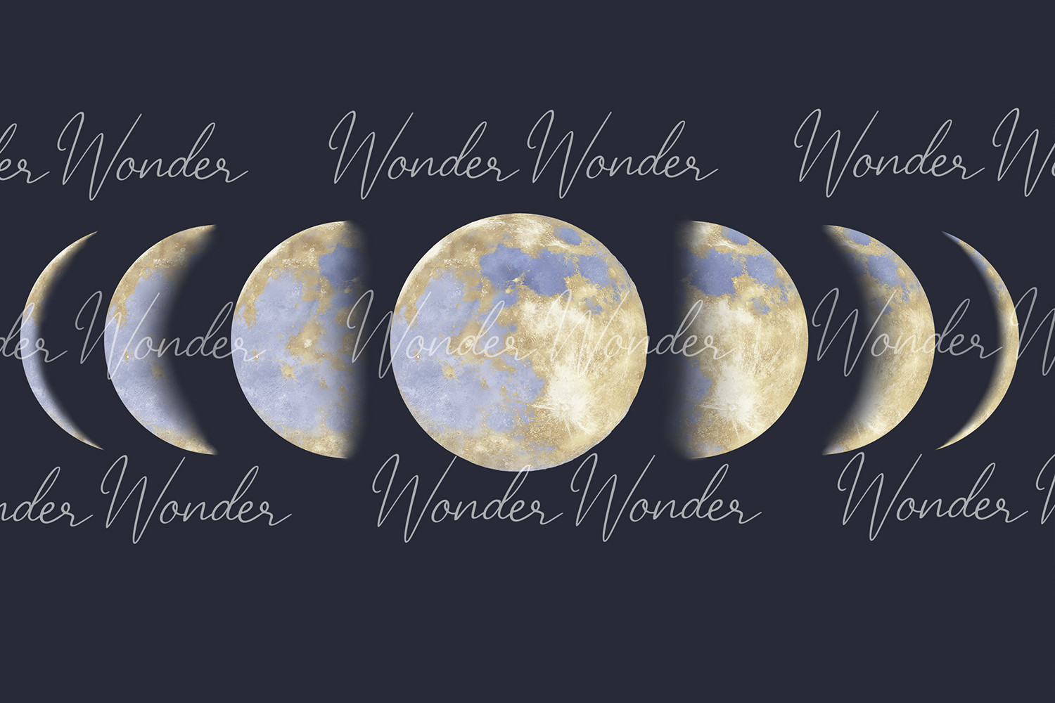 Phases of the moon clipart, astrology