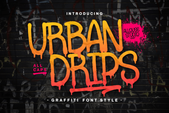 Urbandrips Display Font By allouse.studio