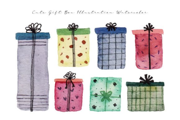 Aesthetic Cute Hand Painted Gift Box