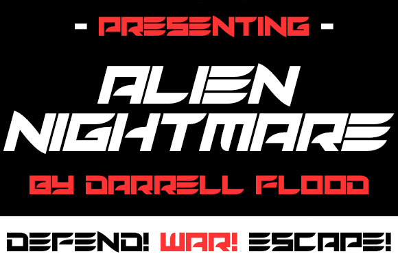 Alien Nightmare Font - Preview 1