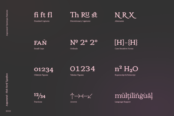 Argumend Font PNG with transparent background - Preview 5