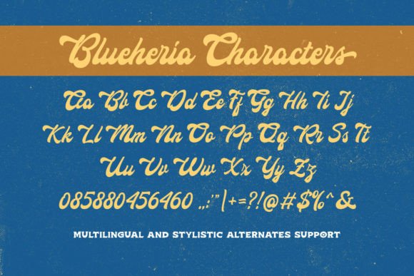 Blueheria Font - Preview 4