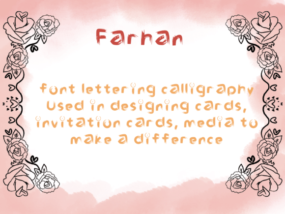 Farhan Font - Preview 3