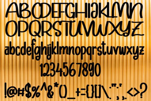 Golden Janky Font - Preview 4
