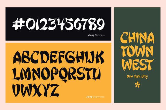Jiang Font PNG with transparent background - Preview 5