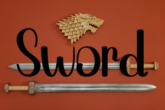 Knife Font PNG with transparent background - Preview 5