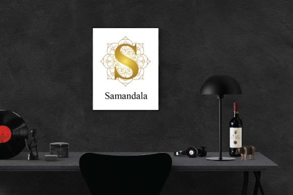 Magnolia Mandala Monogram Font font preview - 3