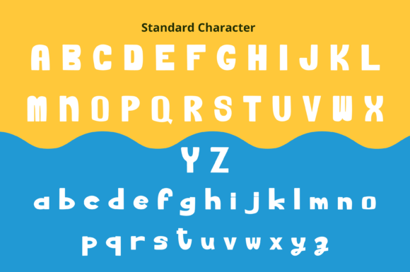 Ocean Bay Font PNG with transparent background - Preview 1