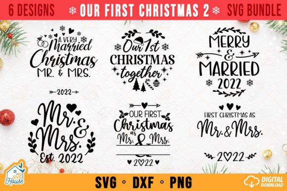 Our First Christmas SVG Bundle Ornament