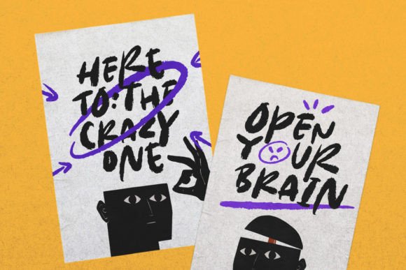 Pretty Ordinary Font PNG with transparent background - Preview 3