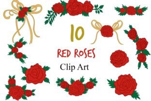 Red Roses Clipart Graphic by GloryStarDesigns · Creative Fabrica
