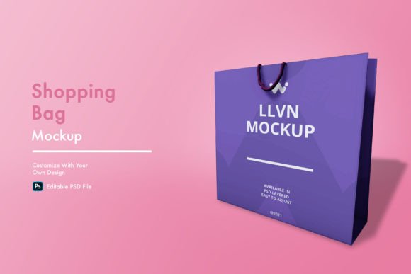 Shopping Bag Mockup Gráfico Bolsas y mochilas Por lelevien