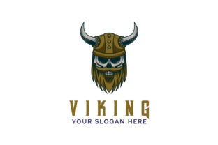 Viking Skull Old Man Mascot Logo Design Graphic by EkoZero7 · Creative ...