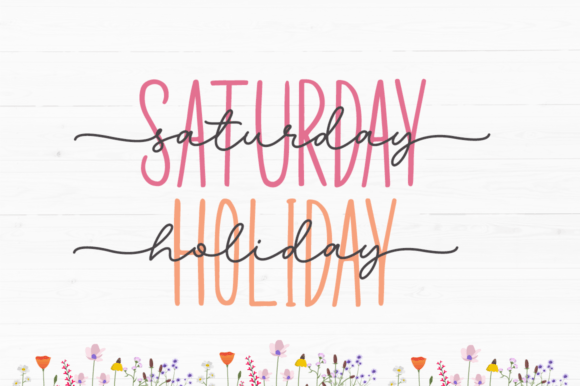 Beautiful Wildflower Duo Font - Preview 5