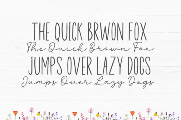 Beautiful Wildflower Duo Font - Preview 6