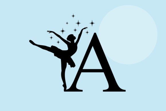 Bellerina Monogram Font PNG with transparent background - Preview 2
