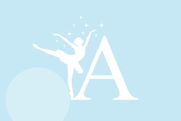 Bellerina Monogram Font PNG with transparent background - Preview 3
