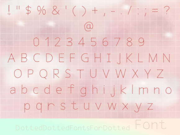Dotted Dotted Fonts for Dotted Font - Preview 2