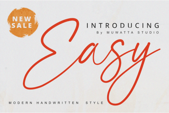 Easy Script & Handwritten Font By Muwatta Studio