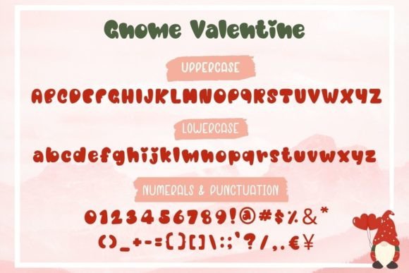 Gnome Valentine Font - Preview 4