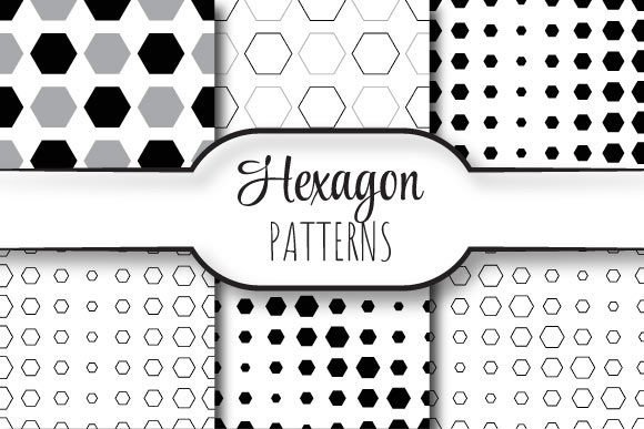 Hexagon Graphic Patterns By GraphicBubble