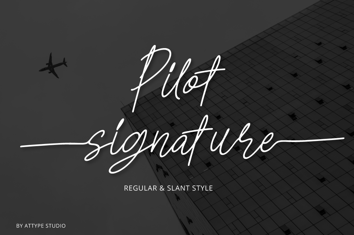 Pilot Signature preview - bold modern signature-style script