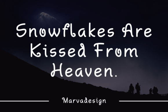 Snow Jungle Font PNG with transparent background - Preview 2