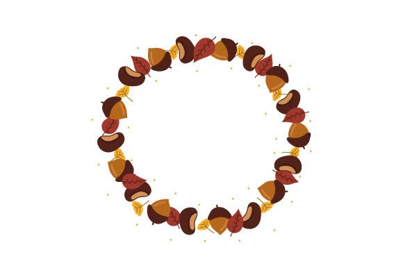 Chestnuts and Acorns Wreath