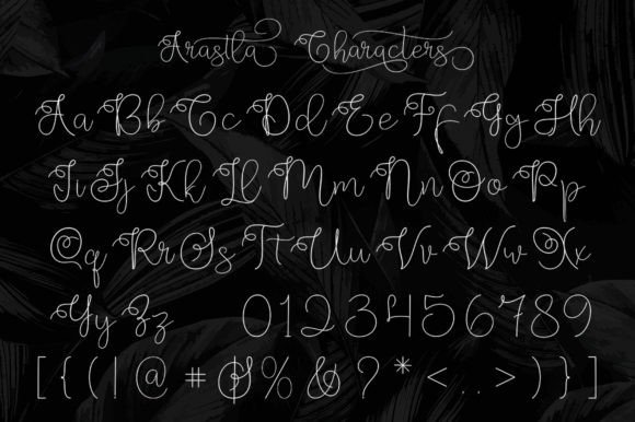 Arastla Script Font - Preview 3