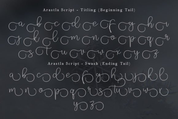 Arastla Script Font - Preview 4