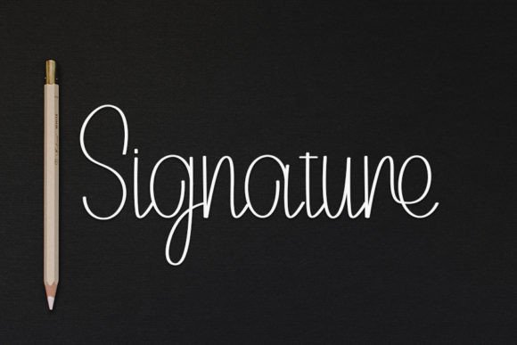 Calligraphy Font - Preview 1