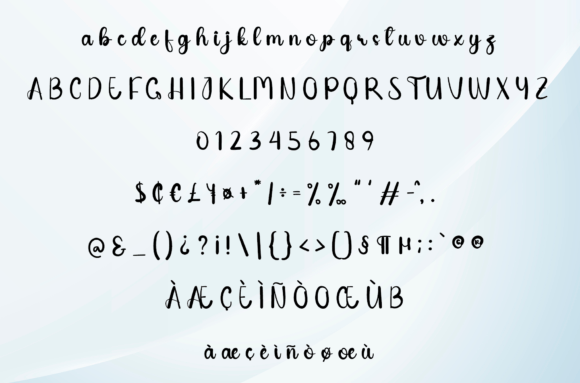 Flat Font PNG with transparent background - Preview 5