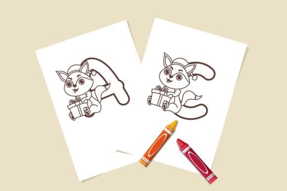 Fox and Gift Coloring Font - Preview 3