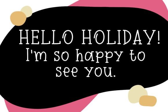 Holiday Midnight Font - Preview 1