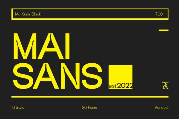 Mai Sans Font PNG with transparent background - Preview 1