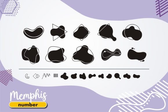 Memphis Font PNG with transparent background - Preview 3