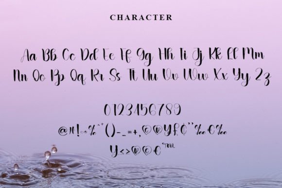 Rain Always Font PNG with transparent background - Preview 2