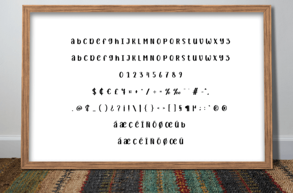 Simple Product Font PNG with transparent background - Preview 5