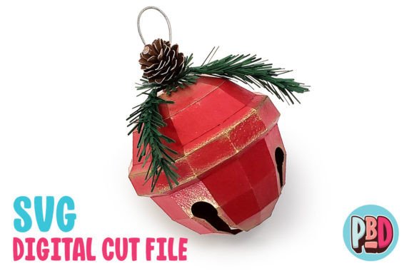 Sleigh Bell Ornament 3d Papercraft Graphics