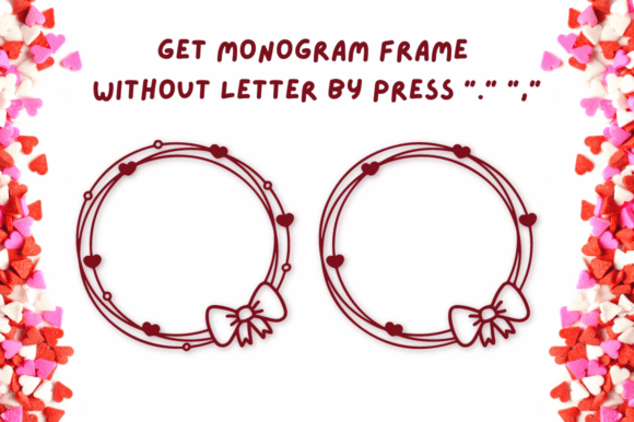 Amelitha Valentine Monogram Font - Preview 3