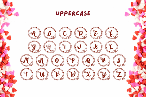 Amelitha Valentine Monogram Font - Preview 4