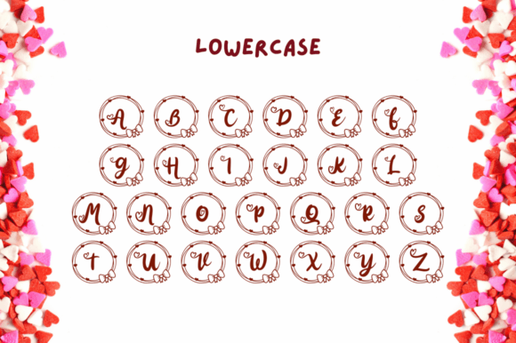 Amelitha Valentine Monogram Font - Preview 5