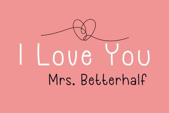 Betterhalf Font - Preview 1