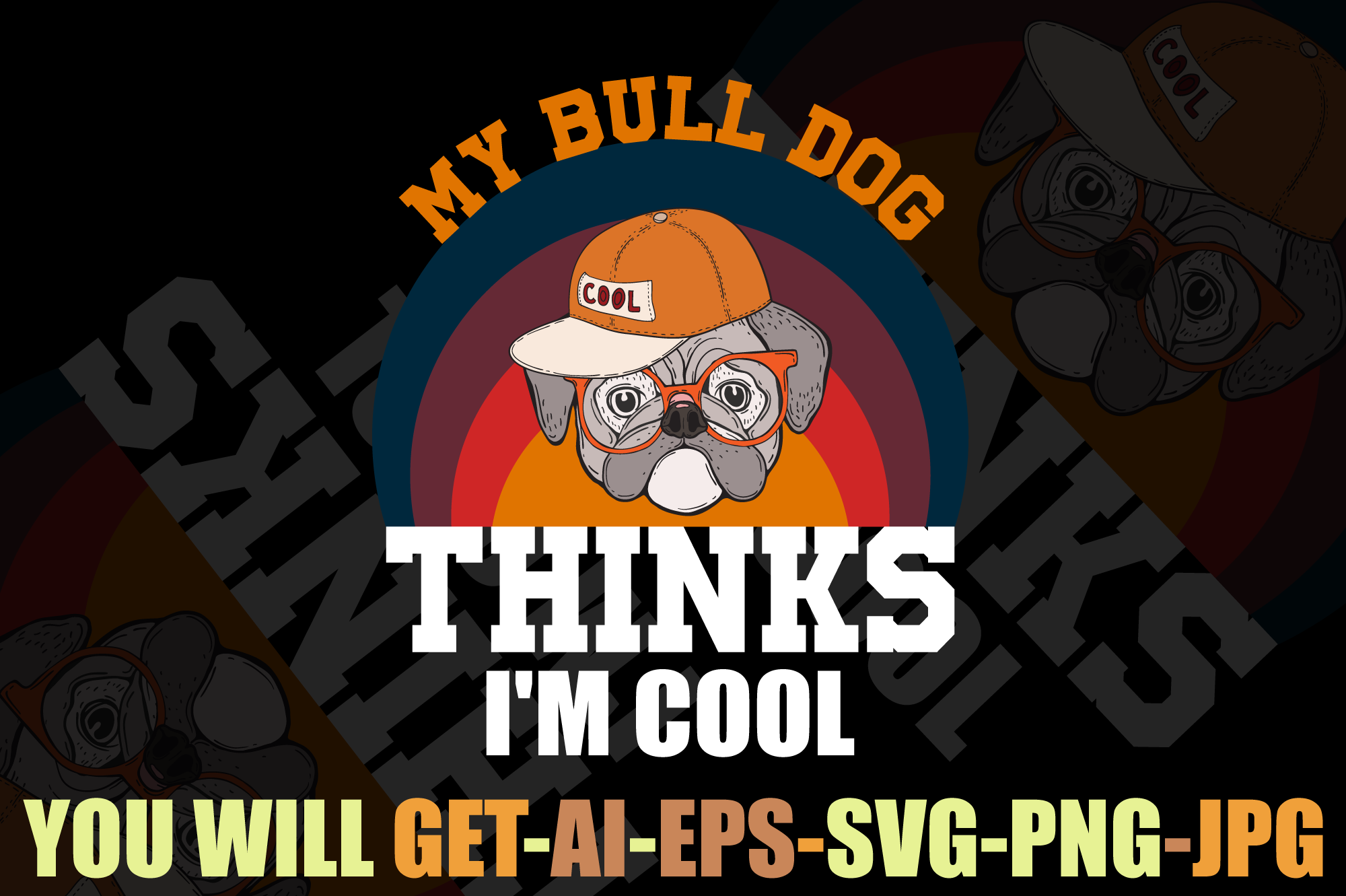 Bulldog Graphic by mdsohelrahmanrgt25 · Creative Fabrica