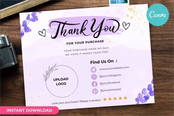 Thank You Card Business Template Canva
